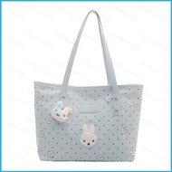BB13 Cute Emmy Rabbit Large Capacity PU Tote Bag Stylish Versatile Commuter Shoulder Bag BB13