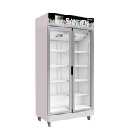 ตู้แช่2ประตู SANDEN รุ่น SPN-1005(25คิว) Inverter(ดำขาว) (ราคารวมค่าขนส่ง)