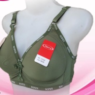 J381 SOREX WOMEN'S WIRELESS FOAM BRA CUP B SIZE 36B - 42B THREE HOOKS