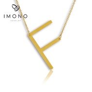 Imono Jewelry 10108IST “F” Initial Necklace