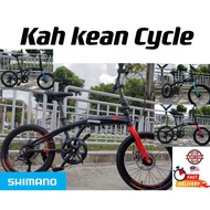 Garion Folding Bike - Aluminum Frame - 20Inch /406Rim - Disc Brake - 7Speed Shimano Gear (Ready Stock)