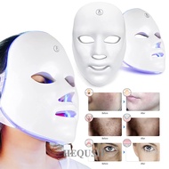 HEQU 7Colors LED Light Therapy Face Mask Skin Rejuvenation Beauty Mask Anti Acne Skin Tighten Brighten Machine