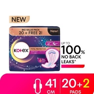 Kotex Total Protection Overnight Pad (28CM/ 32CM/ 35CM/ 41CM)