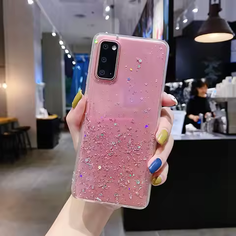 For OPPO Find X5 Lite Clear Bling Glitter Phone Case For OPPO Find X5 Lite Cute Gradient Sequins Cov
