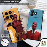 Latest ZTE Blade A56 & ZTE Blade A36 Case 2025 Deadpool Motif | SoftCase HP ZTE Blade A56 | ZTE Blad