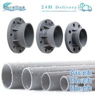 4/6/8Inch Flange PVC Pipe Fitting PVC Pipe Connection Water Connector For Garden Irrigation