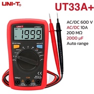 UNI-T 33A UT33D UT33C UT33B Digital Multimeter for measuring AC DC voltage, capacitance, ohms Multim