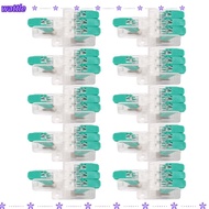WATTLE 10PCS Wire Connector, 1 in 3 Out 41A 450V Lever Wire Connectors, Easy Installation 10-20AWG W