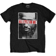 2025 gift for friends waffle shirt TUPAC 'ALL EYEZ ON ME' (BLACK) T-SHIRT xs-3xl 
