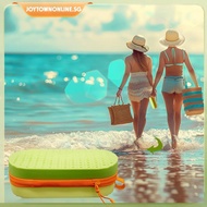 [joytownonline.sg] Swim Goggle Case Silicone Goggle Case with Clip &amp; Drain Holes for Men Women Kids