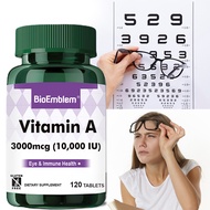 BioEmblem Nutrition Vitamin A 10,000 IU For Eye Health Support skin health