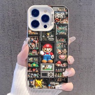 Casing iPhone 15 pro max,For iPhone 11/12/13/14/15/16 Pro Max Mini,Phone Case,Game Super Mario