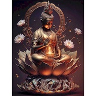 RUOPOTY Figure Painting 60x75cm Paint by Numbers Handmade Picture Buddhism Numbers Artwork Zero Basi