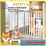 Baby Gate Baby Pet Barrier Military-Grade Steel Adjustable 70-150CM Anti-Climb Design Safety Gate