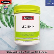 เลซิติน Ultiboost Lecithin 1200 mg 180 Softgels - Swisse เลซิทินจากถั่วเหลือง Soy Lecithin