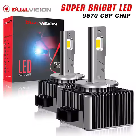 Dualvision D1S LED Headlights HID D3S D2S D4S D5S D8S D1R D2R D3R Turbo LED 30000LM 500W Two-sided 3