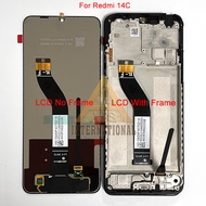 6.88 Original For Xiaomi Redmi 14C LCD Display Screen Touch Panel Digitizer Frame For Redmi 14C Scre