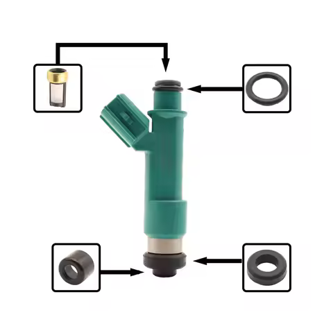 Fuel Injectors Seals O-Ring Repair Filters for Toyota 2004-08 RAV4 2.4L I4 23250-0H060 23209-0H060 2