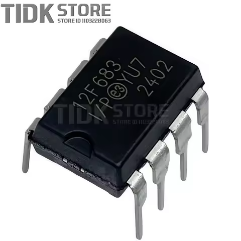 5PCS 100%NEW PIC12F683-I/P PIC12F683 12F683 PIC12F683-I/SN DIP-8