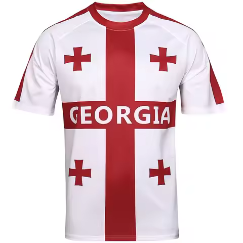 Georgia Soccer Jersey For Team And Club Quick Dry Men Football Adult short sleeve training Shirt kid