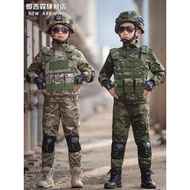 baju askar kanak kanak lelaki Spring Children's Camouflage Suit Lelaki Lengan Panjang Luar Musim Pan