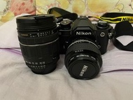 Nikon FM2 Camera 相機, 連兩支鏡 Nikkor 50mm 1:1.2 和 Tamron AF Asphercal XR 1:3.8-5.8 Macro