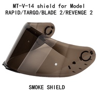 replacement helmet visor for MT helmet TARGO REVENGE 2 BLADE 2 SV helmet spare shield Original MT helmet shield