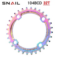 SNAIL Positive Negative Chainring Plate 104BCD Mountain Bike Bicycle Chainring 32T34T36T Chainring C