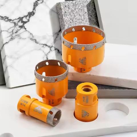 EXFEIN 1pc Diamond Slate Drill Bit Dia 25-68mm Core Bit For Slate Tile Marble M14 Hole Saw Drill Cor