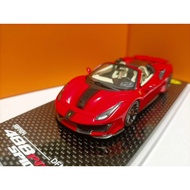 DF 1 43 Ferrari 488 Pista Spider Convertible Version Supercar Resin Model Red