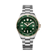 Ellesse Massimo 3 Hands Date Automatic Green Dial Stainless Steel Bracelet Men Watch W03-00860-004