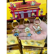 Beijing Universal Studios Daigou Despicable Me Minions Zodiac Metal Keychain Keychain Merchandise