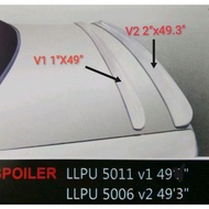 Waja Aero Spoiler (PU5011 V1 PWJ-CRS-01 1"x49" , PU5006 PWJ-A-CRS V2 2"x49.3") PU Without Paint.
