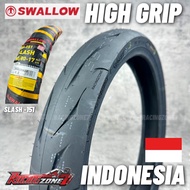“5 TAHUN WARRANTY” SWALLOW DELI TIRE SLASH BUNGA BATTLAX TUBELESS TYRE/ HIGH GRIP /17 Inch 70/80/90x