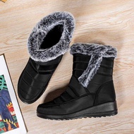 Waterproof Women's Winter Boots 2024 Women Snow Boots Faux Fur Warm Ankle Boots Women Thicked Plush