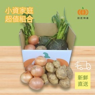 【田匠物產】小資家庭超值組合 洋蔥+栗子南瓜+帶殼玉米筍+馬鈴薯共10KG/箱  7-9人份