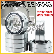 [Spot] 6805 2RS Bearing 25*37*7 mm ABEC-1 Metric Thin Sectio 6805 Ball Bearings 6805