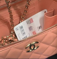 Chanel 長盒子handle 金扣 金手柄 粉紅色 pink