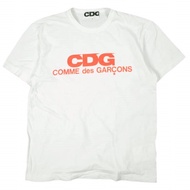 CDG COMME des GARCONS (Comme des Garçons) 日本製造 LOGO PRINT TEE 標誌印花T卹SZ-T052 L WHITE 短袖 AD2021 上衣 [二手