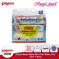 PIGEON Baby Wipes Pure Water 82's (2In1+Box) 25048