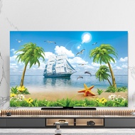New Style tapestry TV Dust Cover Elastic Hanging TV Cover Cloth remote control Computer cover24 32 37 38 39 40 43 46 50 52 55 58 60 65 70 75 80inch smart tv Scenic picture102073