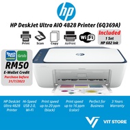 HP DeskJet Ultra AIO 4828 6Q369A Wireless Printer Print Scan Copy HP 47 Black / HP 47 Tri-color