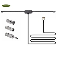 FM Radio Antenna FM F-Head Sheep Horn Antenna for Car FM TV Radio Station 75 Ohms F Female to TV3.5 