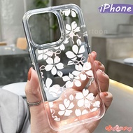 Aesthetic Flower PC Case iphone 13 15 16 17 11 12 14 Pro Max XR X Xs Air Glossy Guys Clear Acrylic H