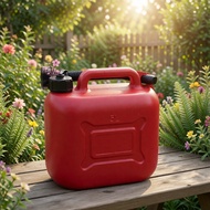 【In stock】5L Car Fuel Tank Can Spare Plastic Petrol Gas Container Anti-Static Fuel Carrier with Pipe