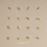 Bloomsnoon ต่างหูราศี Star sign stud earrings (18k gold plated)