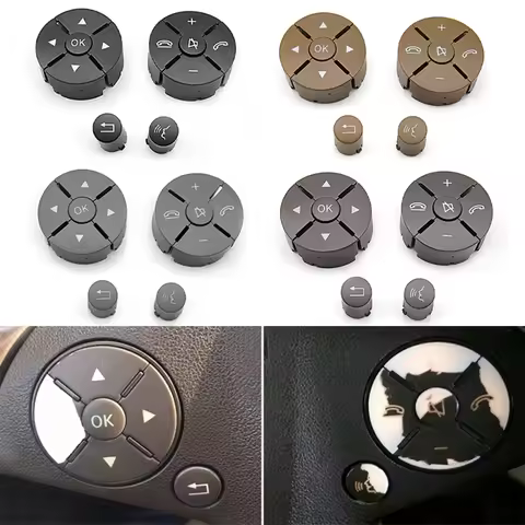 Car Multi-Function Steering Wheel Button Keys For Mercedes Benz C E GLK Class W204 X204 C180 C200 C2