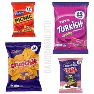 Cadbury Chocolate Share Pack (180g) - Crunchie / Picnic / Twirl / Cherry Ripe / Freddo / Caramello /
