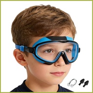 Swim Goggles Kids Anti-Fog Wide View Swimming Glasses with Nose Clip & Earplugs Swimming Goggles Kid