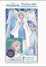Disney 迪士尼正版 Elsa 木版公仔